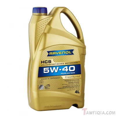 زيت موتور رافينول HCS  5W40 تخليقي 4 لتر - Ravenol