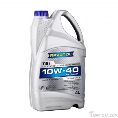 زيت موتور رافينول TSI  10W40 نصف تخليقي 4 لتر - Ravenol