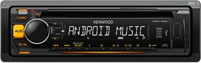 كاسيت سيارة من كينوود مشغل اسطوانات مع اتصال KDC-100UA - USB/AUX - Kenwood