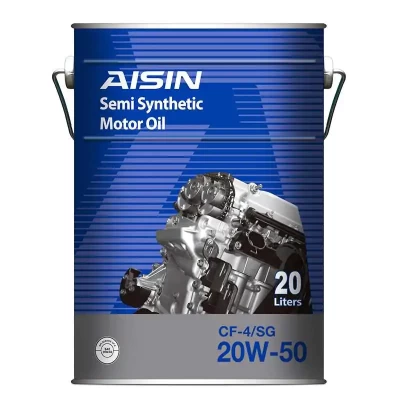 زيت موتور ديزل أيسين CF-4 20W50 نصف تخليقي CI4/SL عبوة 20 لتر - AISIN
