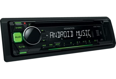 مشغل اسطوانات للسيارة من كينوود مع اتصال KDC-100UG - USB/AUX - Kenwood