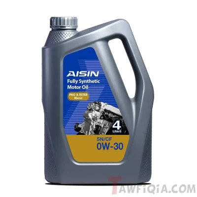 Aisin 0W30 Full Synthetic PAO ESTER Oil, 4 Litre - AISIN