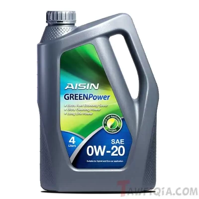 Aisin 0W20 Full Synthetic Green Power Motor Oil, 4 Litre - AISIN