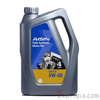 Aisin 5W50 Full Synthetic SN Motor Oil, 4 Litre - AISIN