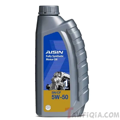Aisin 5W50 Full Synthetic SN Motor Oil, 1 Litre - AISIN