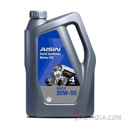Aisin 20W50 Semi Synthetic SN Motor Oil, 4 Litre - AISIN