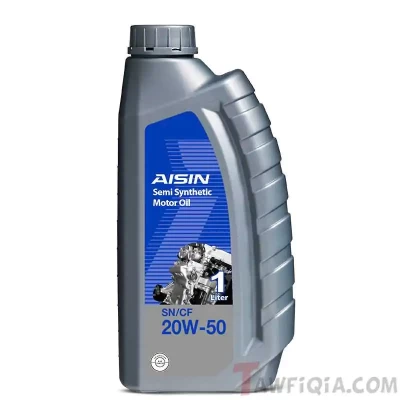 Aisin 20W50 Semi Synthetic SN Motor Oil, 1 Litre - AISIN