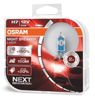 Osram H7 Night Breaker Laser new edition 150% Lamp Kit - 2 bulbs - Osram